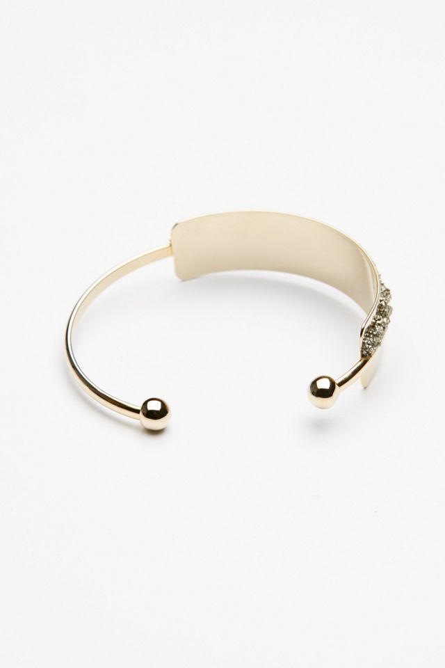 Raw Stone Topped Cuff #2
