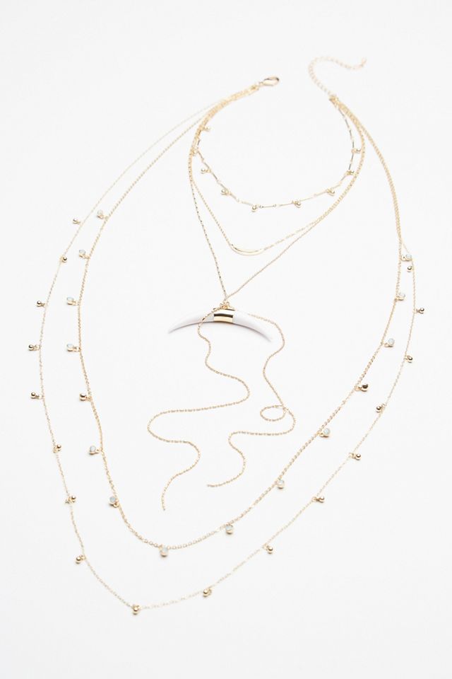 Lex Horn Layered Necklace #1