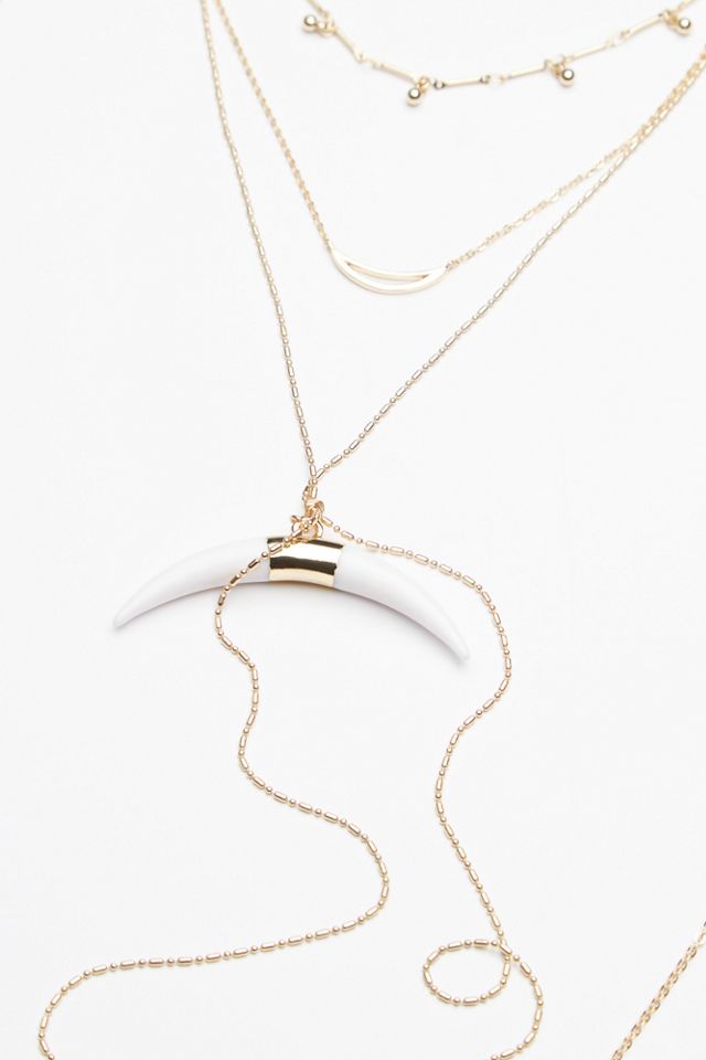 Lex Horn Layered Necklace #5