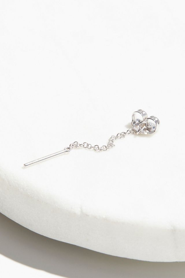 14k Chain Wrap Stud Earring #1