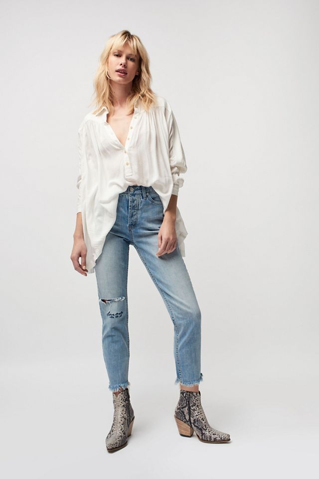 Mixed Messages Jeans #1