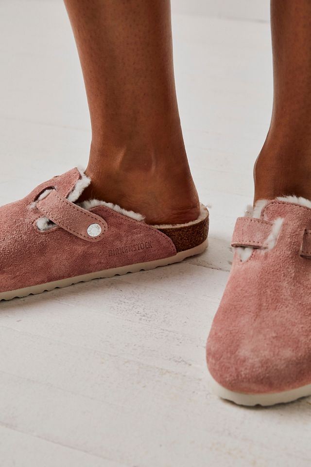 Birkenstock Boston Shearling Mink/Natural – Hollistercomfortshoes