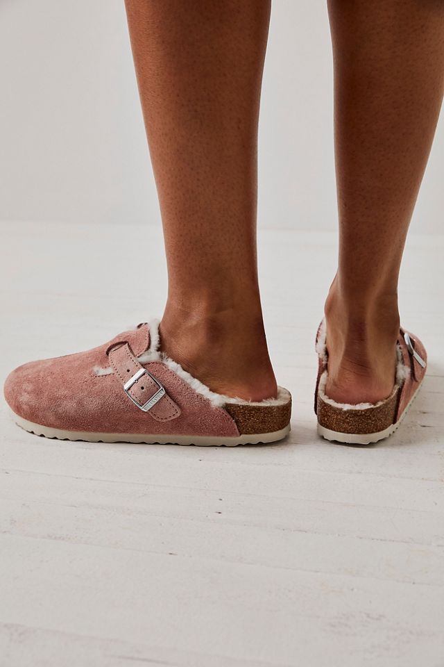 Birkenstock Boston Shearling Mink/Natural – Hollistercomfortshoes