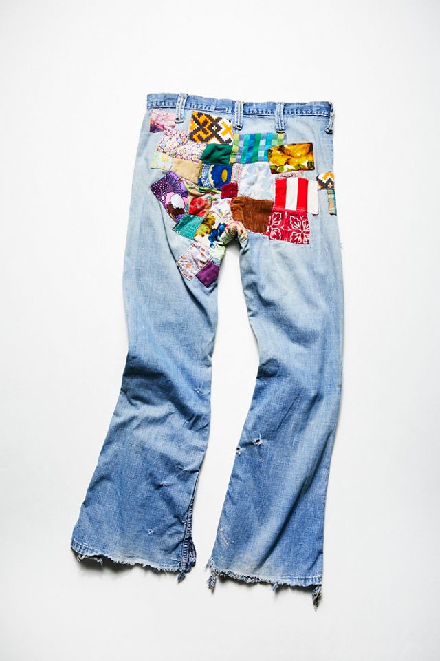 70s Patched Jeans 