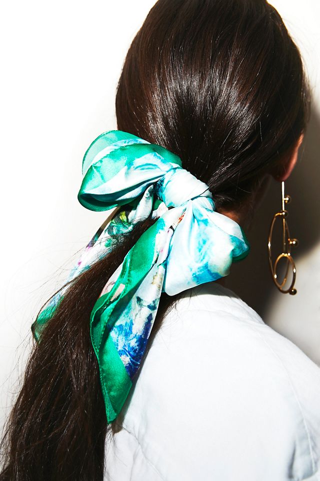 Wren Silk Print Bandana