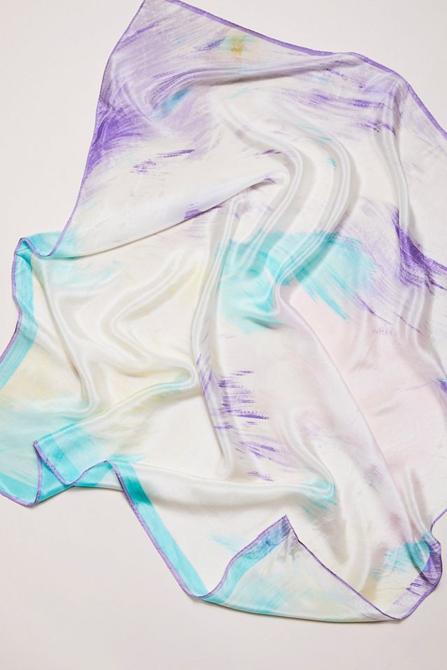 Vintage Tie Dye Silk Scarves #1