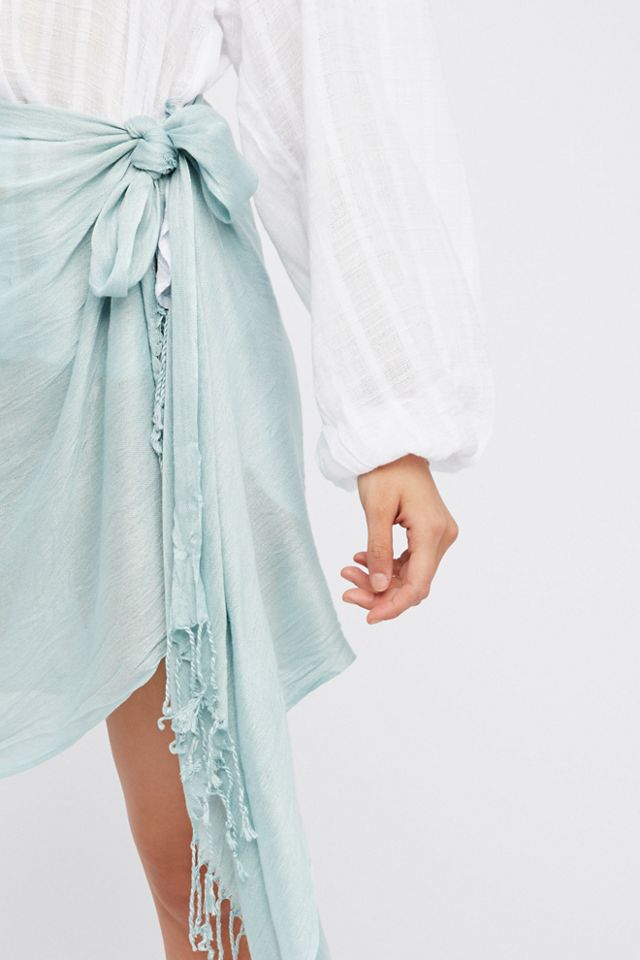 Solid Crinkle Sarong