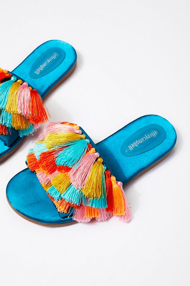 Watercolor Tassel Sandal #3