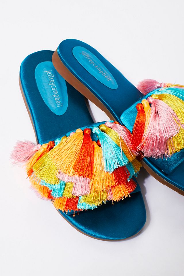 Watercolor Tassel Sandal #4