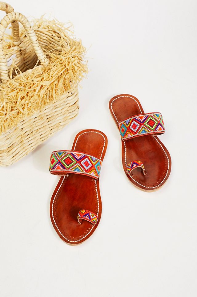 Santorini Beaded Sandal | Free People