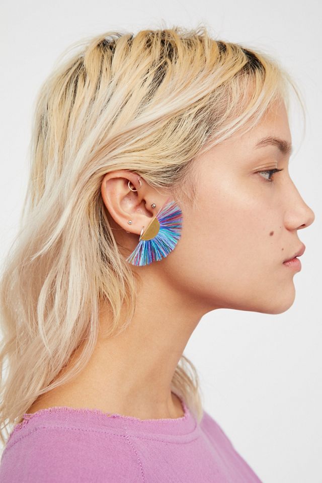 Tropicana Fan Flare Studs