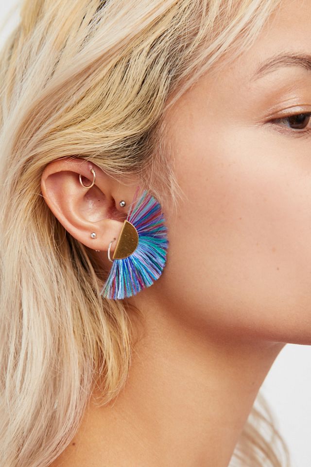 Tropicana Fan Flare Studs #1