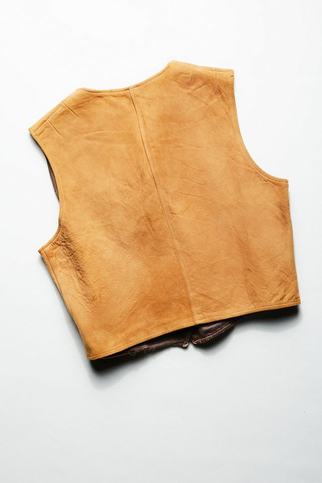 Vintage 1970s Suede Vest #1