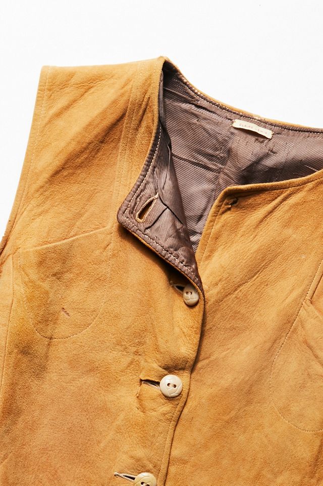 Vintage 1970s Suede Vest #2