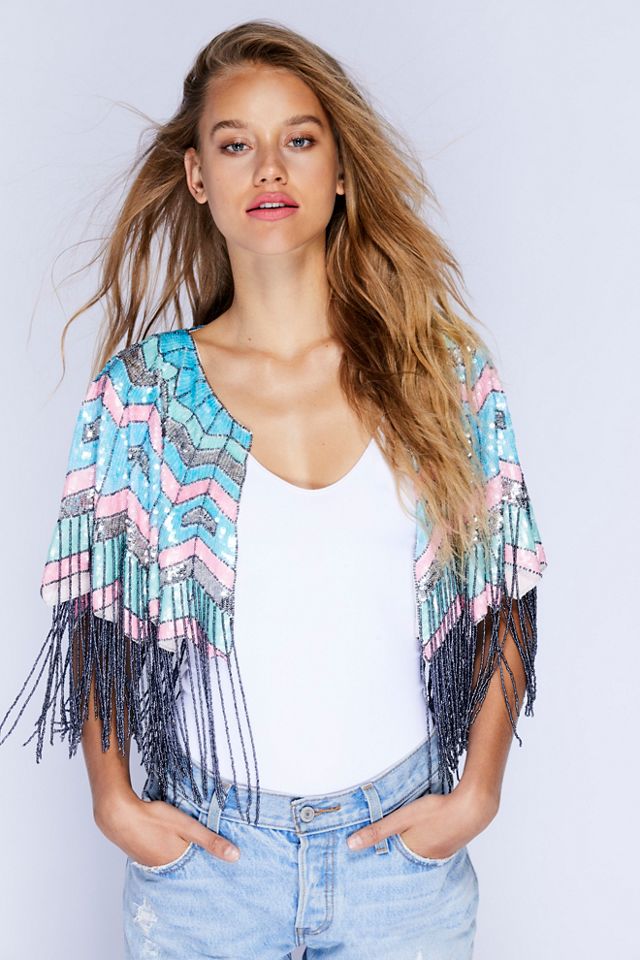 Party All Night Sequin Cape | Free People UK