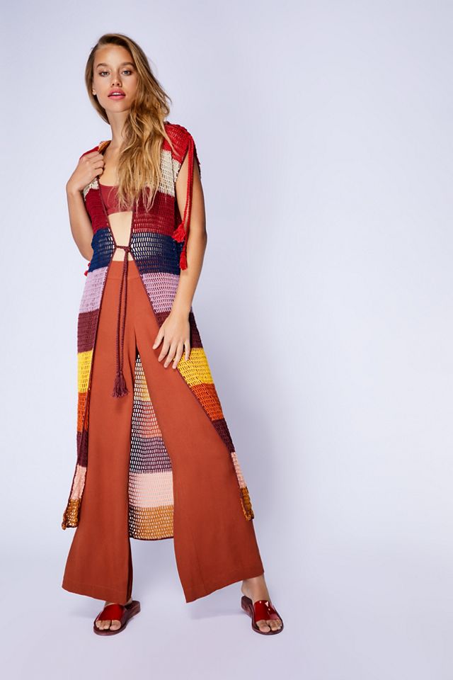 Rainbow Stripe Crochet Maxi #6
