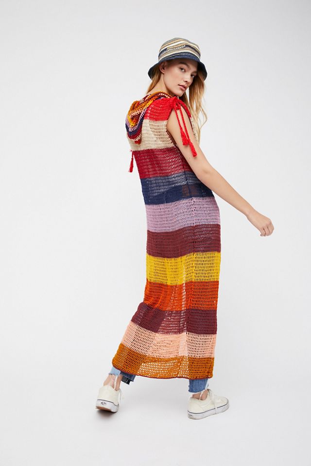 Rainbow Stripe Crochet Maxi #2