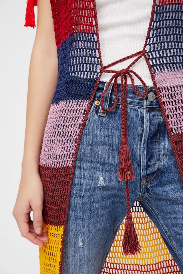 Rainbow Stripe Crochet Maxi #4