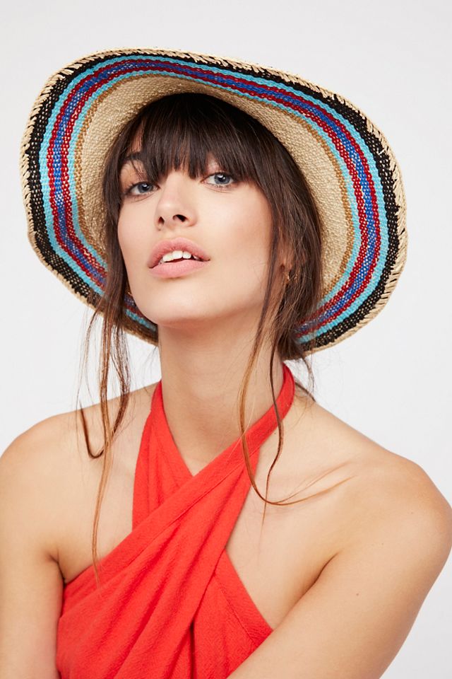Salt Water Stripe Straw Hat #1