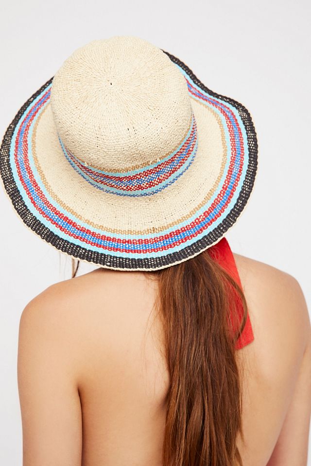 Salt Water Stripe Straw Hat #2