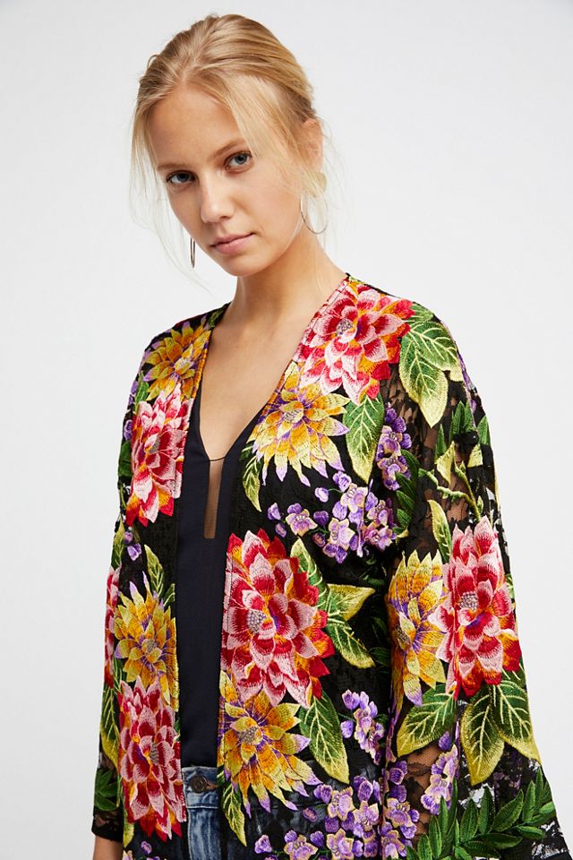 Embroidered Lace Kimono #2