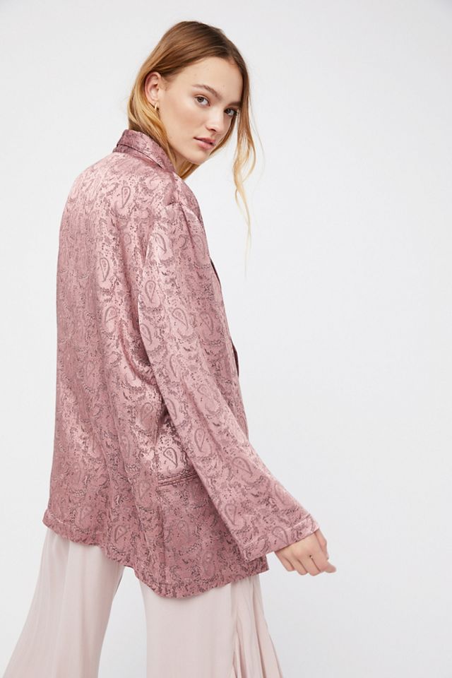 Silky Jacquard Blazer #2