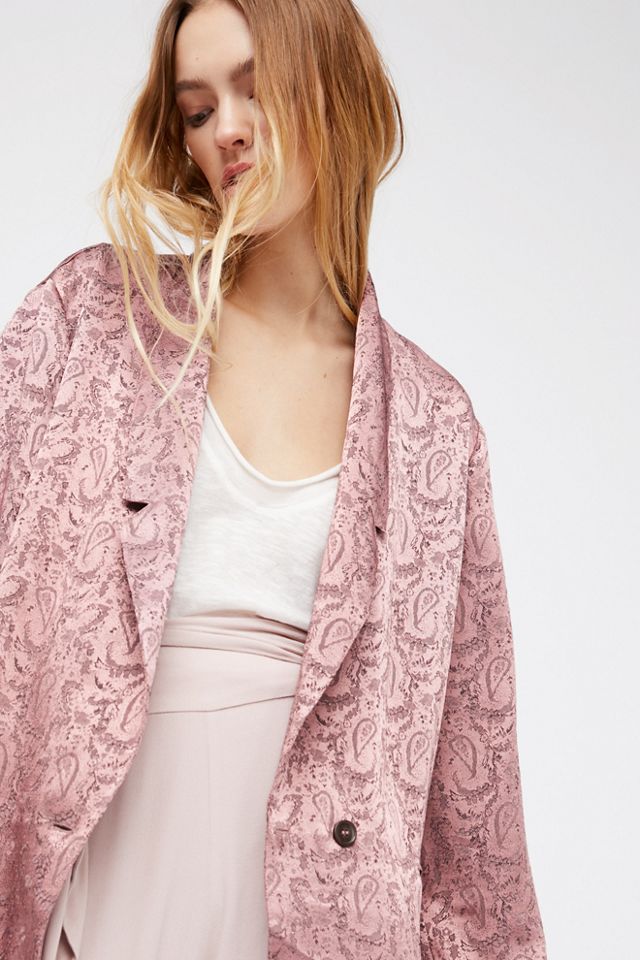 Silky Jacquard Blazer #3