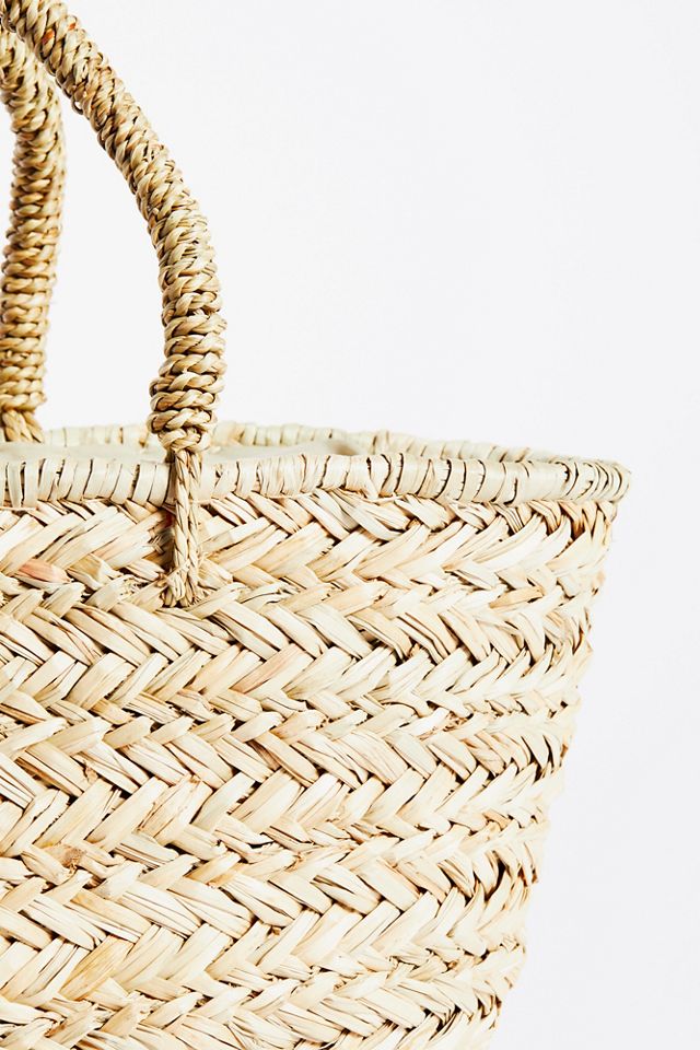 Poms All Around Basket Bag #3