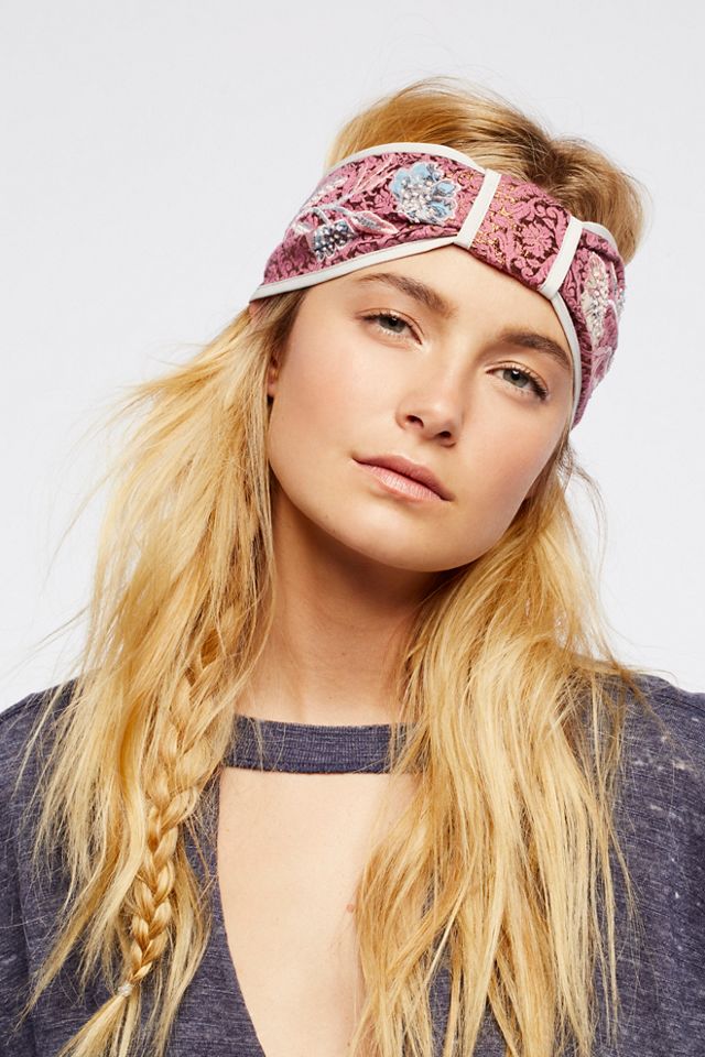 Embroidered Brocade Turban