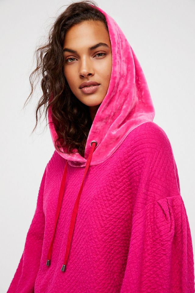 Free people outlet fuzzy hoodie