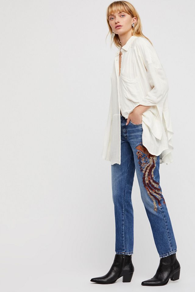 Way Back When Embroidered Jean