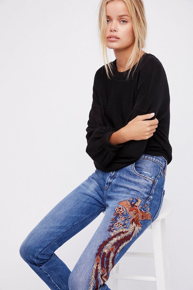 Way Back When Embroidered Jean #3