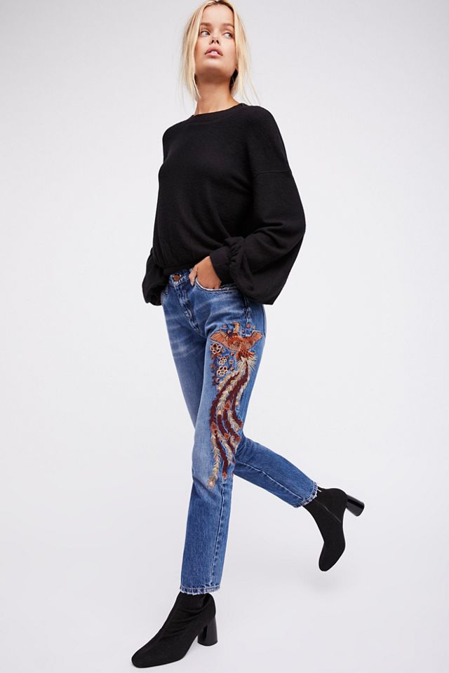 Way Back When Embroidered Jean #1