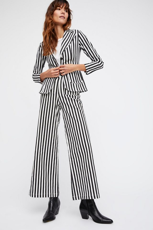Striped Twill Suit