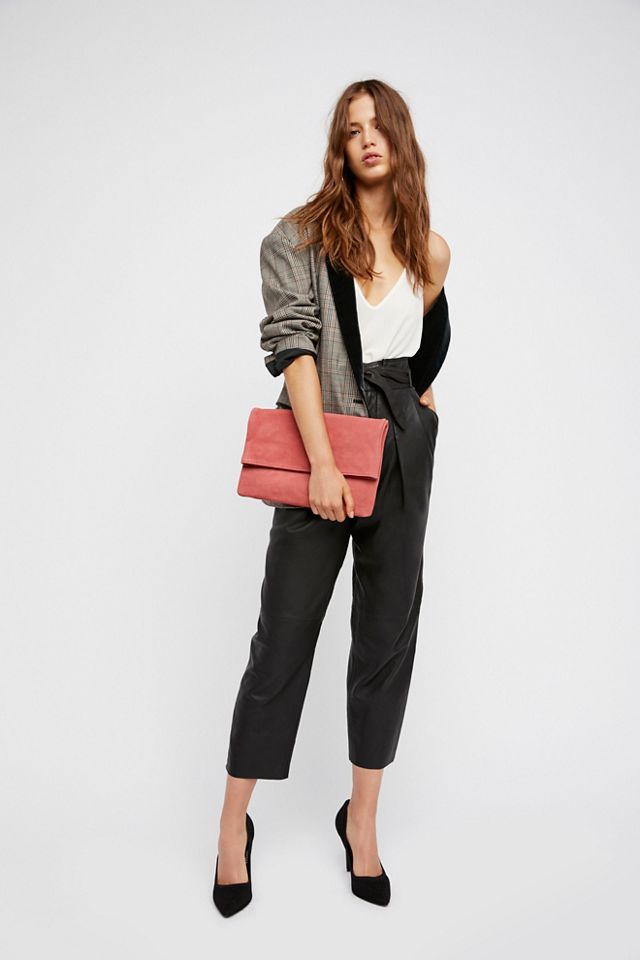 Nightfall Cropped Leather Pants #4