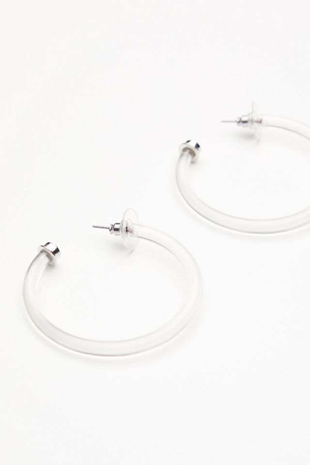 Lucite Tube Hoops #1