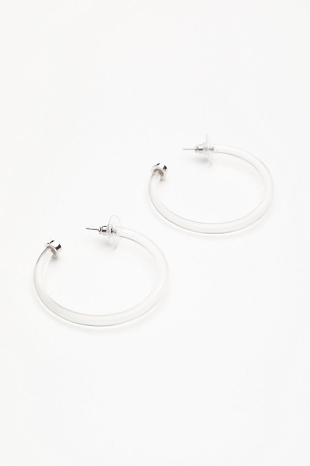 Lucite Tube Hoops #2