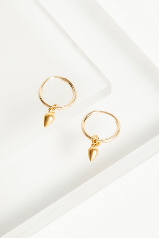 Pear Drop Mini Hoops #1