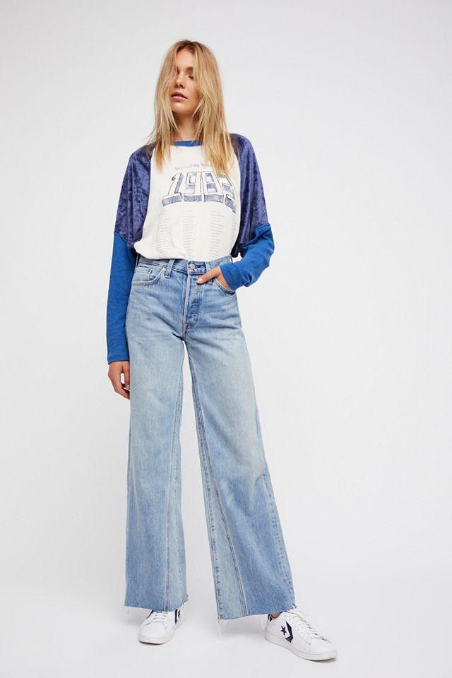 Levi's Altered Wide-Leg Jeans #1