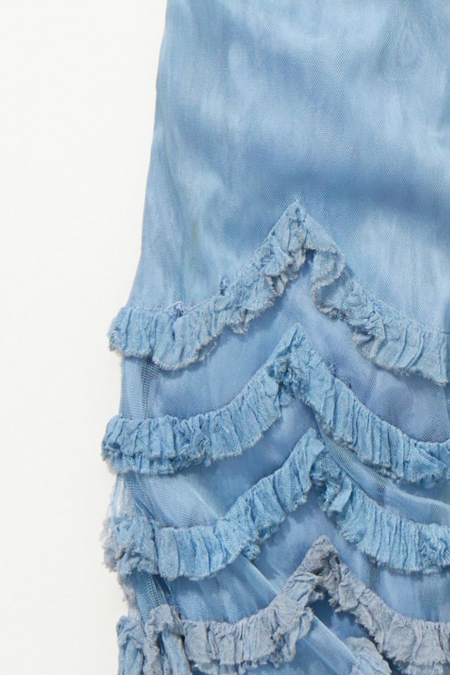 Vintage 1930s Ruffle Net Dress | Free People
