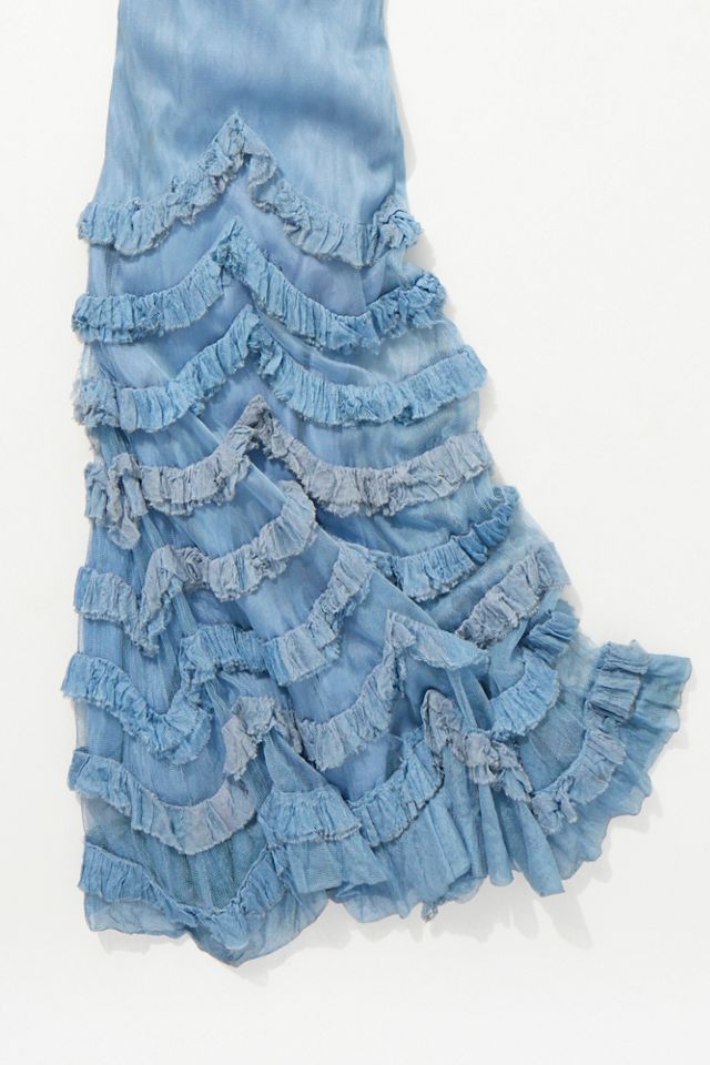 Vintage 1930s Ruffle Net Dress | Free People