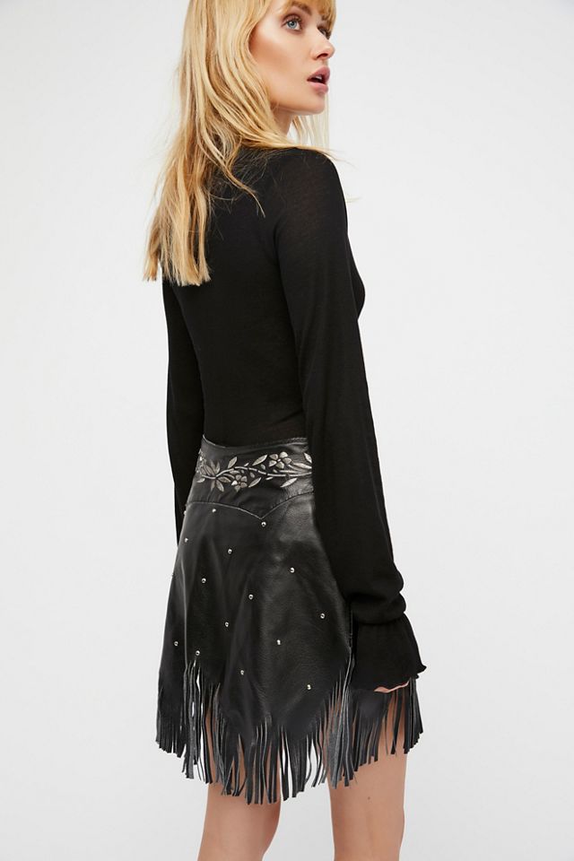 Howdy Leather Skirt #1