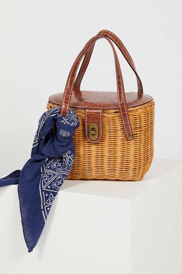 Free people straw discount bag