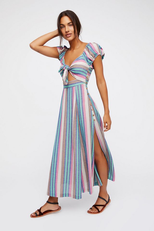 Free people shop striped maxi dress