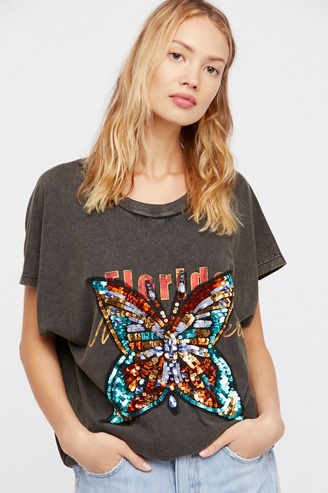 We The Free Butterfly Valentine Tee