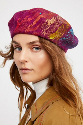 Le Artiste Painted Beret | Free People