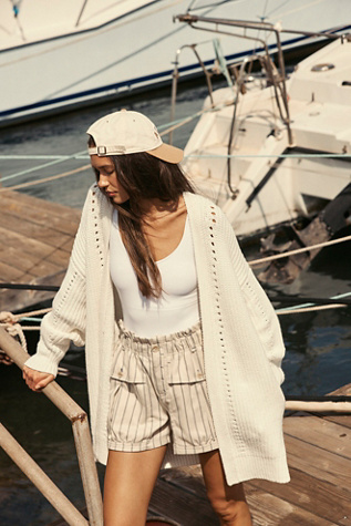 Nightingale Cardi by Free People in White, Size: L