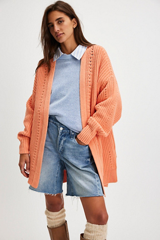 Free People Nightingale store Boho Slouchy Oversized Cardigan Sweater