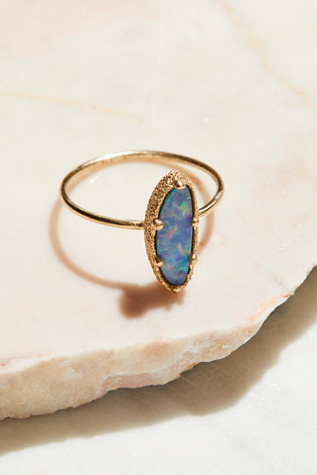 9k Blue Ocean Opal Ring | Free People
