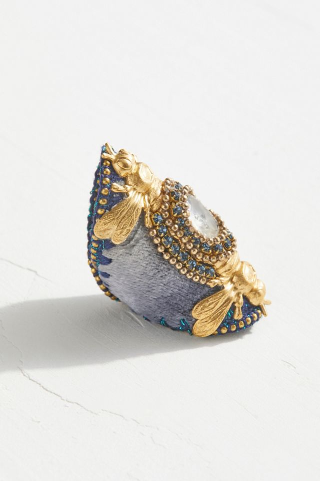 Royal Bee Silk Velvet Ring #2